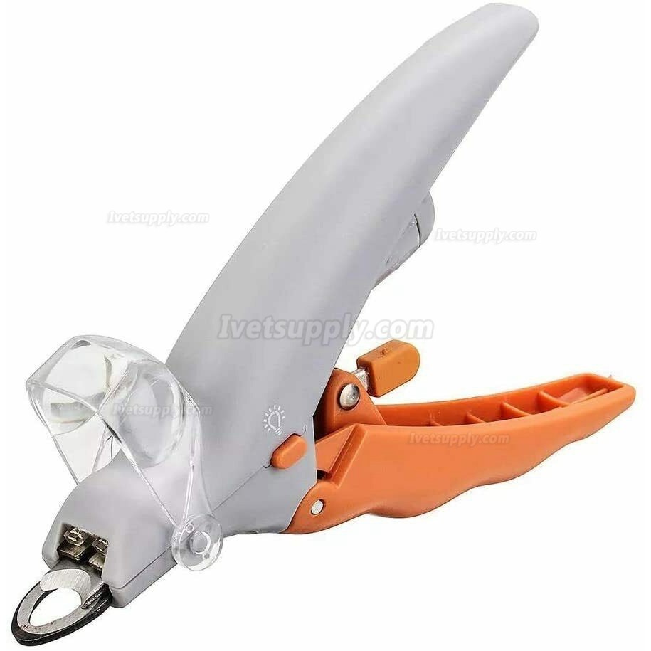 Pet Cat Dog Nail Clipper Illuminated 5X Magnification with LED Light